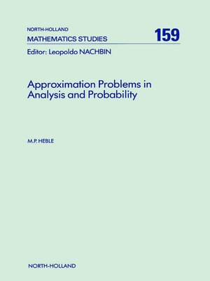 cover image of Approximation Problems in Analysis and Probability